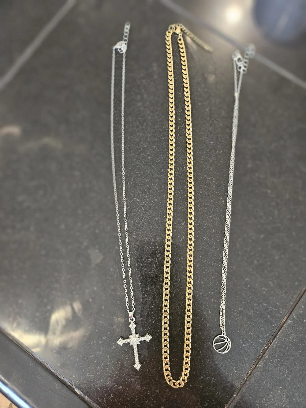 3-Piece Men's/Unisex Jewelry Necklace Bundle